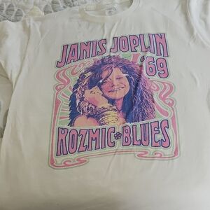 Cream and Pink Short Sleeve Tees with Retro Graphics